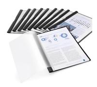 Rapesco 1828 ECO Clip File, A4, Black, Pack of 10