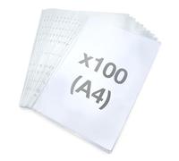 Rapesco 1830 ECO Punched Poly Pockets, A4, Clear Transparent, Pack of 100