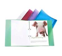 Rapesco 1044 ECO 2-Ring Binder, 40 mm Spine, A4, Assorted Colours, Pack of 10