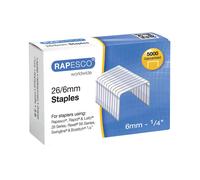 Rapesco 26/6mm Staples Galvanised Chisel Point (5000 Pack) S11662Z3