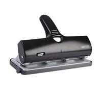 Rapesco 1293 Heavy Duty ALU 40 Metal 4-Hole Punch, 40 Sheet Capacity, Black