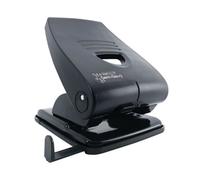 Rapesco 835-P Heavy Duty 2-Hole Punch Metal Black PF835PB2