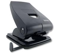 Rapesco 835-P Heavy Duty 2-Hole Punch Metal Black PF835PB2