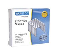 Rapesco Staples 923/17 mm – Galvanised Heavy Duty – Pack of 1000 (1240)