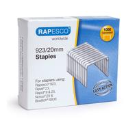 Rapesco 923/20mm Staples Hard Wire Galvanised Staples Pack of 4,000 Code: 1241