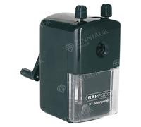 Rapesco 94 Manual Desktop Pencil Sharpener 8- 11mm Pencils Black