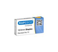 Rapesco AP510VZ3 Type 10/4 mm Galvanised Staples, Pack of 1000