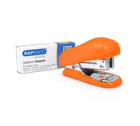 Rapesco Bug Mini Stapler 12 Sheet Capacity w/1000 Staples - Orange 1410