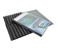 Rapesco Clip File A4 Black PP (Polypropylene) 180 microns Pack of 10