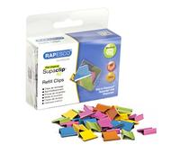 Rapesco CP15040M Supaclip 40 Refill Clips, Assorted Colours, Pack of 150