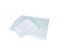 Rapesco Eco Recycled Popper Wallet A5 Clear (Pack of 25) 1500