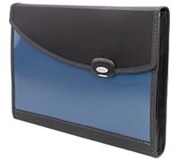 Rapesco 0679 7-Part Business Expanding File Folder with Handle, A4+, Blue