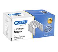 Rapesco 1261 73/12mm Galvanised Staples, Pack of 2000