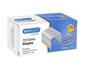 Rapesco Extra Strong Staples 73/12 1261 Steel Silver Pack of 2000