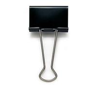 Rapesco FBC500B1 50 mm Foldback Clips, Black, Pack of 10