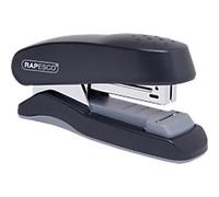 Rapesco Stapler 1064 – Flat Clinch Half-Strip, Heavy Duty, 25-Sheet Capacity, Black