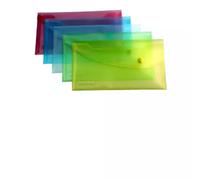 Rapesco Foolscap Pastel Popper Wallet Assorted Polypropylene (PP) DL