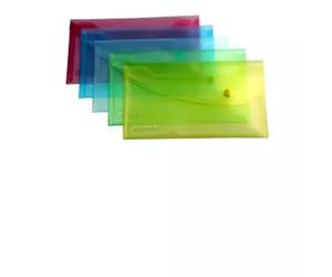 Rapesco Foolscap Pastel Popper Wallet Assorted Polypropylene (PP) DL