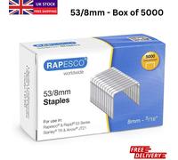 Rapesco Galvanised Staples 24/6 26/6 13/8 923/10 Heavy Duty Office Use