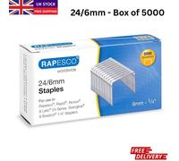 Rapesco Galvanised Staples 24/6 26/6 13/8 923/10 Heavy Duty Office Use