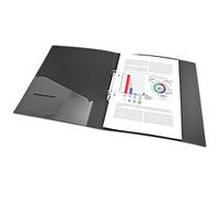 Rapesco Germ-Savvy 25 mm Ring Binder PP (Polypropylene) A4 2 Rings Black Pack of 4