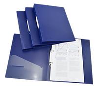 Rapesco 1660 2-Ring Binder with Antibacterial Protection, 35 mm Spine, A4, Blue, Pack of 4