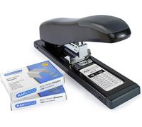 Rapesco Heavy-Duty Stapler 1307 ECO HD-100 – 100-Sheet, with 2000 Type 923/10mm Staples – Black