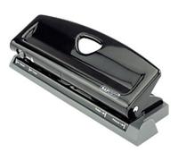 Rapesco 1725 Adjustable 6-Hole Punch, 9 Sheet Capacity, Black