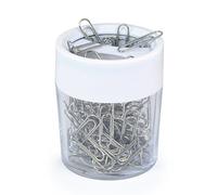 Rapesco PCH000A1 Magnetic Clip Holder with Paperclips, White