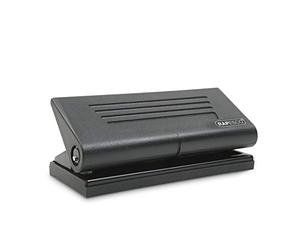 Rapesco PF66P0B1 Adjustable 6-Hole Diary Punch, 8 Sheet Capacity, Black