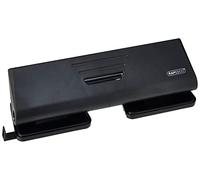 Rapesco PF75P0B1 75-P 4-Hole Punch, 16 Sheet Capacity, Black