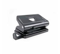 Rapesco PF810MB1 810 2-Hole Metal Punch, 12 Sheets Capacity, Black