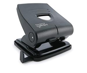 Rapesco PF827PB2 2-Hole Punch 827-P, 30 Sheet Capacity, Black | Germ-Savvy Antibacterial Protection