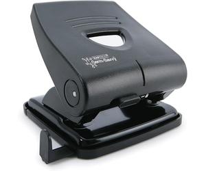 Rapesco PF827PB2 Germ-Savvy Antibacterial, 827-P 2-Hole Punch, 30 Sheet Capacity, Black (Pack of 5)