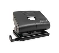 Rapesco PF8700B1 820-P 2-Hole Punch with Antibacterial Protection, 22 Sheet Capacity, Black