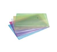 Rapesco Popper Wallet A3 Pastel Assorted (5 Pack) 0
