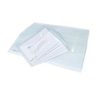 Rapesco Popper Wallet A5 Clear (25 Pack) 1500