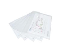 Rapesco Popper Wallet A5 Clear (5 Pack) 1588