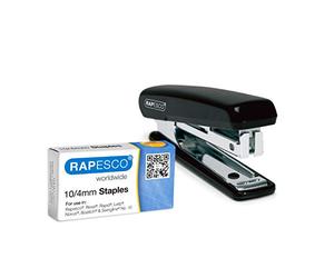 Rapesco PSE000AS Pocket Stapler with 1000 x 10/4 mm Staples, 12 Sheet Capacity, Random Assorted Colours