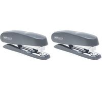 Rapesco R71726B3 ECO Spinna Front Loading Stapler, 50 Sheet Capacity, Grey (Pack of 2)