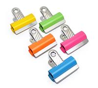 Rapesco RCB60COL 60 mm Letter Clips, Assorted Colours, Pack of 10