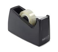 Rapesco RPTD30BK 300 Tape Dispenser for Rolls with 1" (25 mm) Core, Tape Not Included, Black