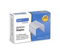 Rapesco S11662Z3 26/6mm No.56 Galvanised Staples, Box of 5000