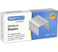 Rapesco S11880Z3 26/8 mm Galvanised Staples, Box of 5,000