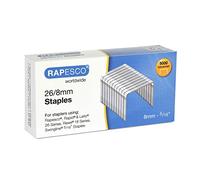 Rapesco S11880Z3 26/8 mm Galvanised Staples, Box of 5000
