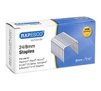 Rapesco Staples 24/8 S24807Z3 Galvanised Steel Silver Pack of 5000