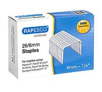Rapesco 26/6mm Staples Galvanised Chisel Point (5000 Pack) S11662Z3