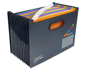 Rapesco SupaFile Document folder 13 Pockets A4 PP (Polypropylene) Assorted 1489