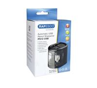 Rapesco USB Electric Pencil Sharpener Black 1449