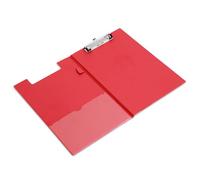 Rapesco VFDCB0R3 Foldover Clipboard with Pocket, A4+, Red